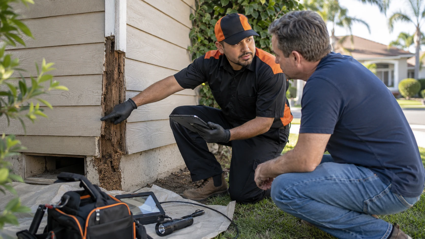 Professional termite treatment in Glendora by Bellas Exterminator